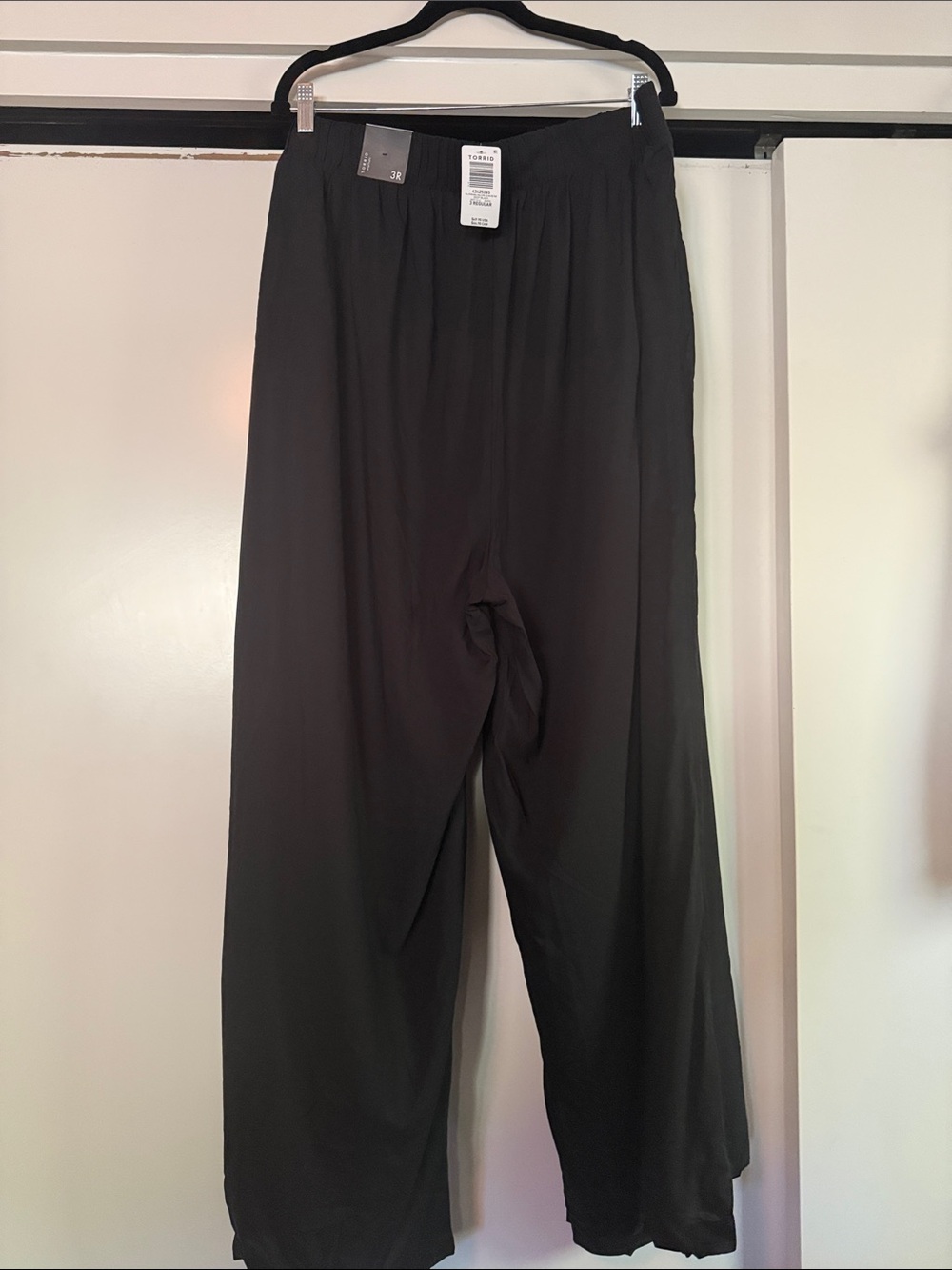Torrid Black Challis Wide-Leg Pants